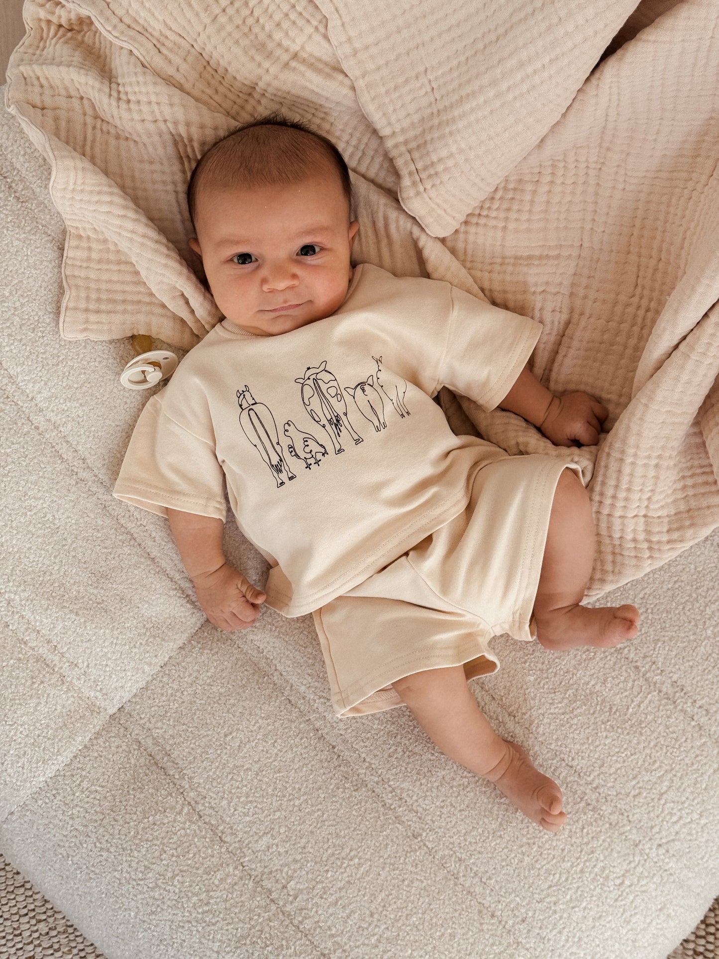 Luna + Luca Down on the Farm Short Set