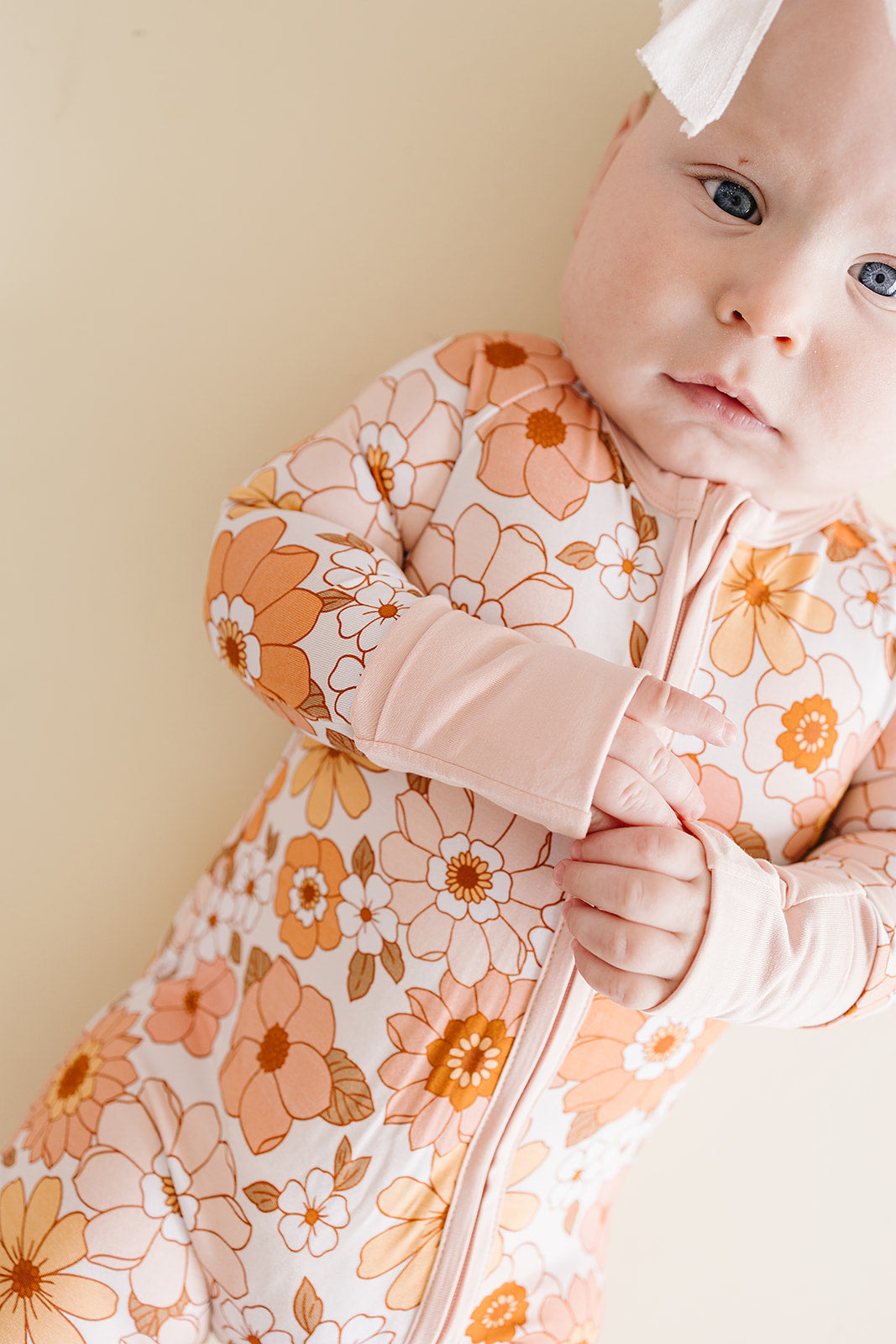 LPK Bamboo Zip Romper - Sweet Blossom