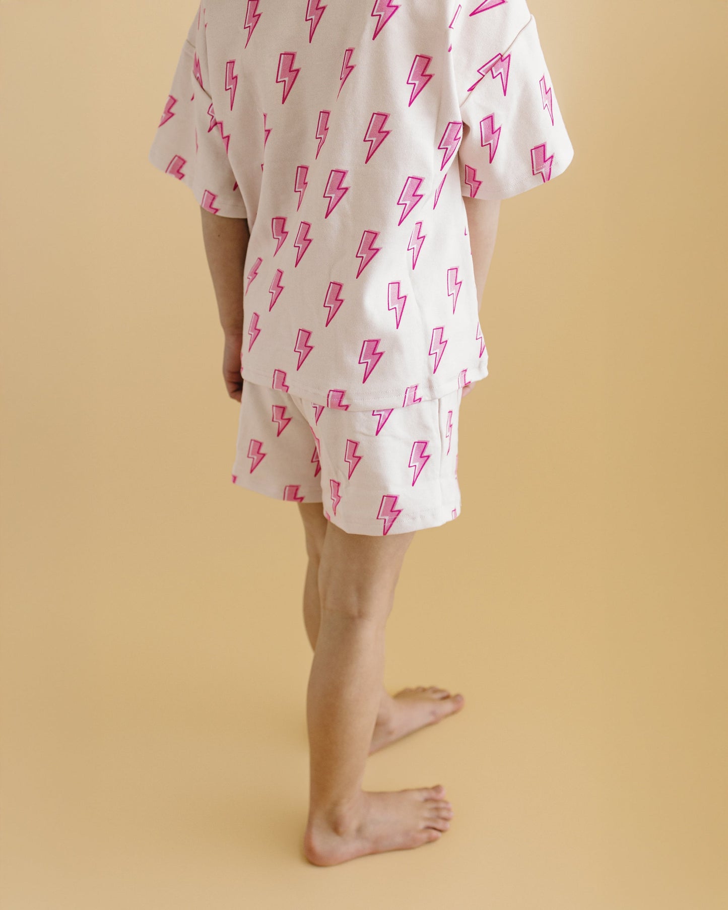 LPK Shorts Set - Pink Bolts