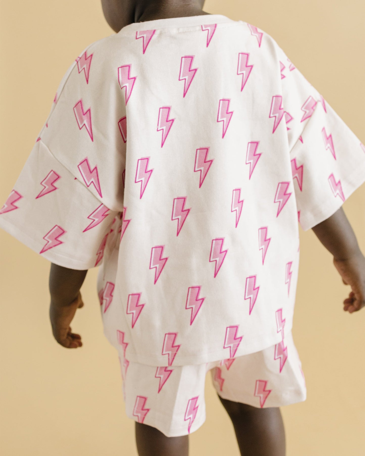 LPK Shorts Set - Pink Bolts