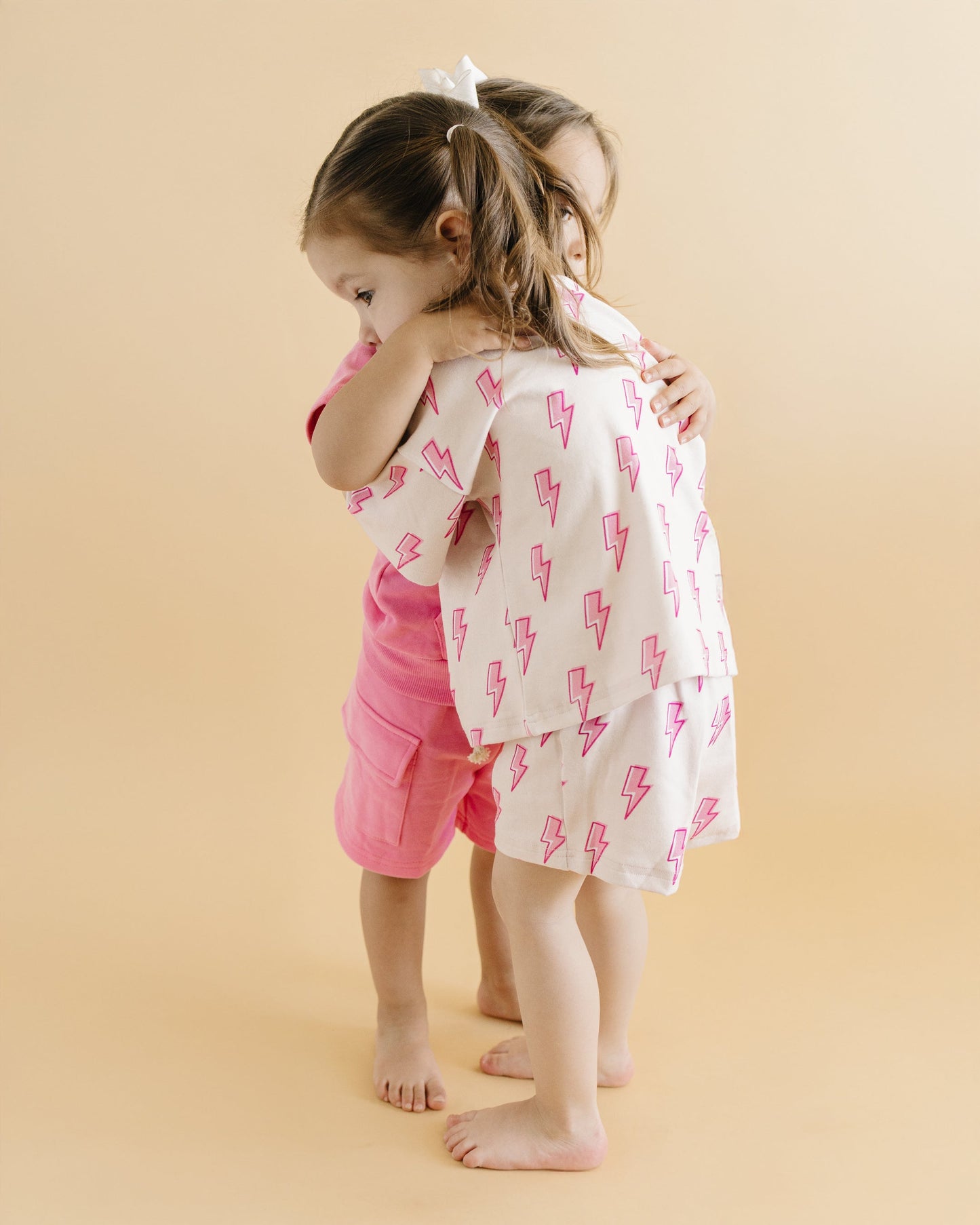 LPK Shorts Set - Pink Bolts