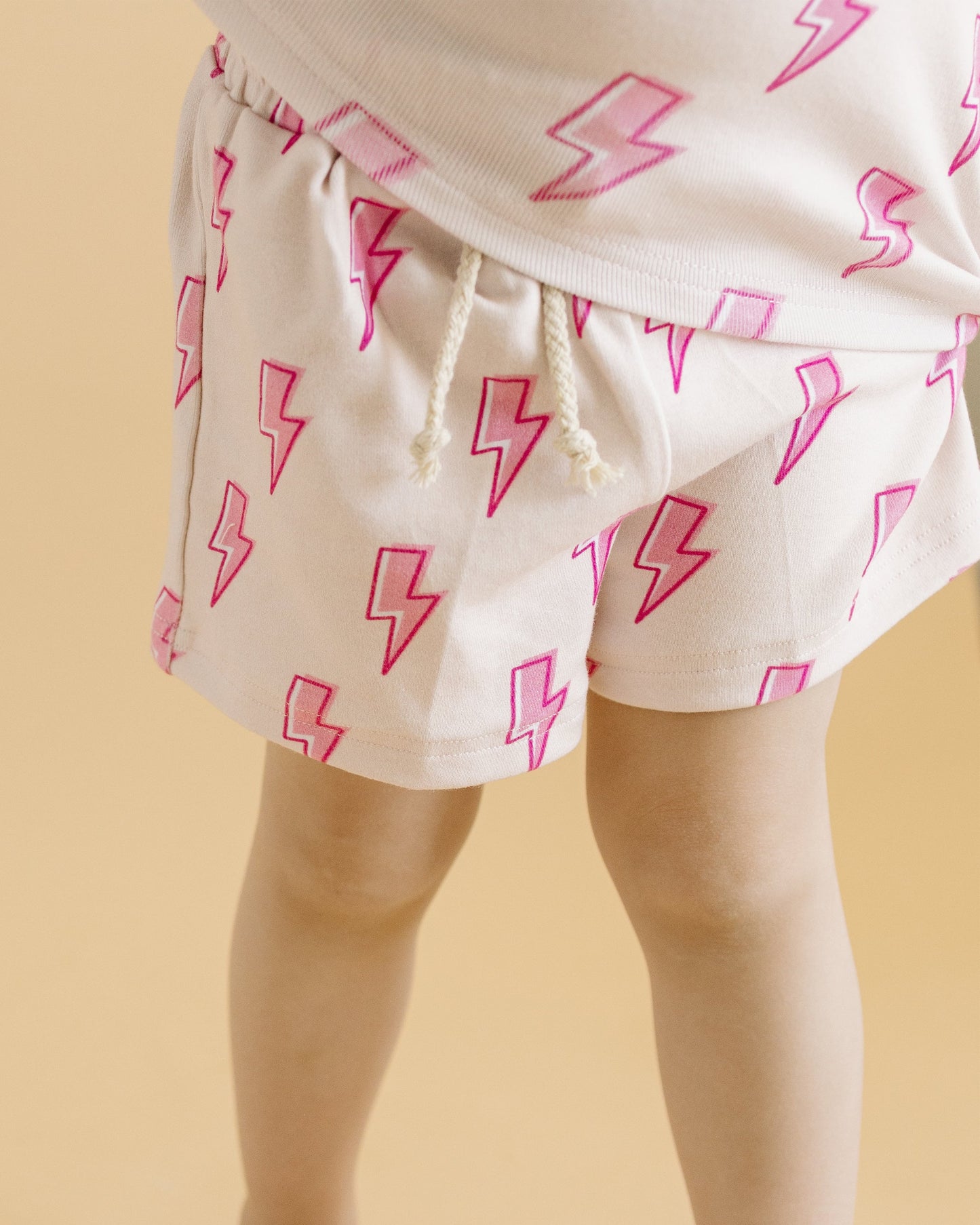 LPK Shorts Set - Pink Bolts