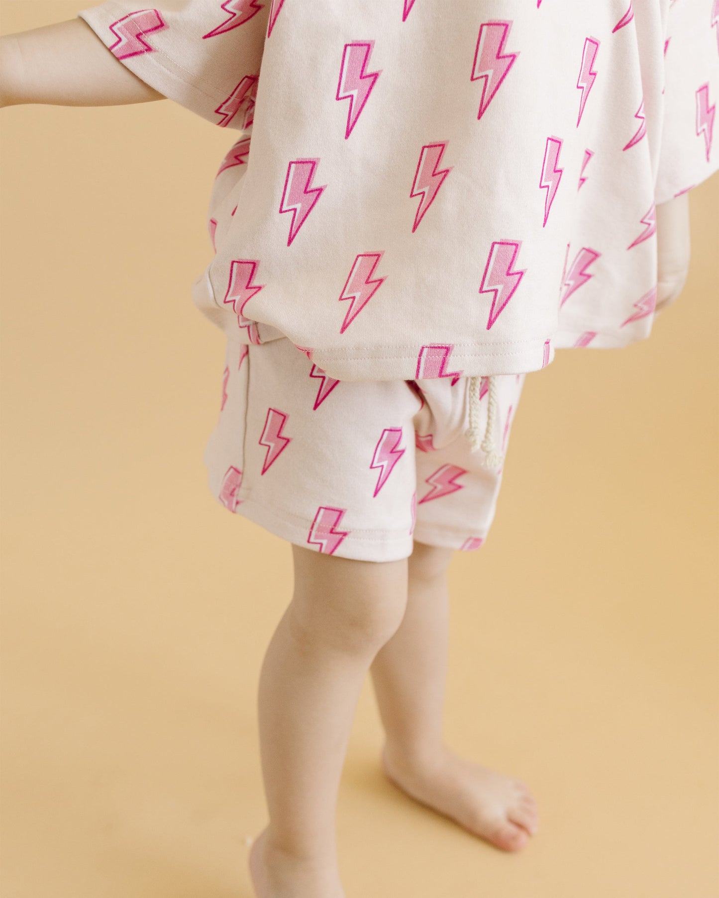 LPK Shorts Set - Pink Bolts