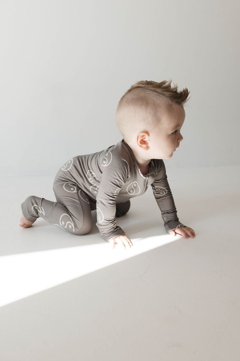 Forever French Bamboo Zip Pajamas - Sage Yin Yang