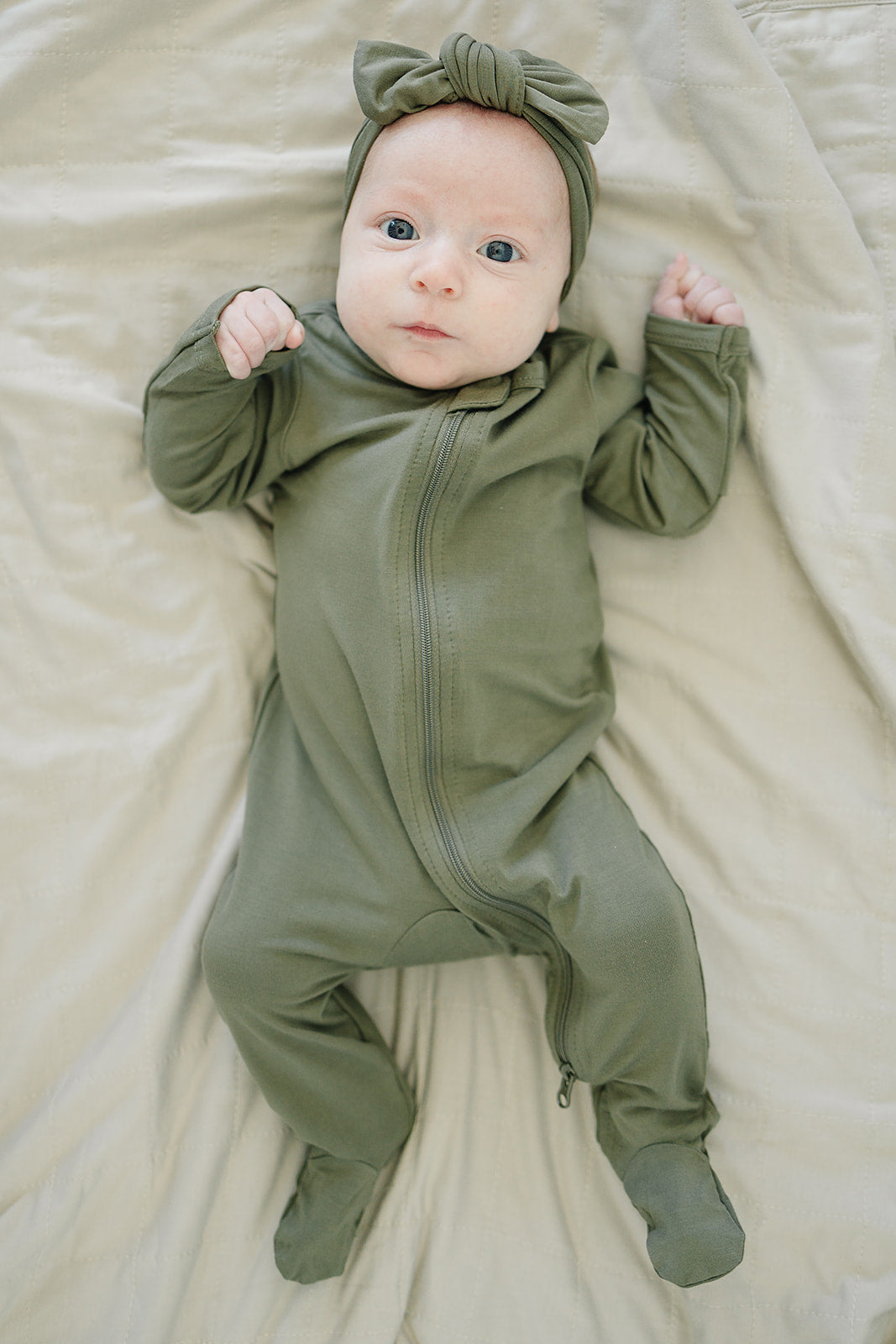 Mebie Baby Bamboo Head Wrap - Olive