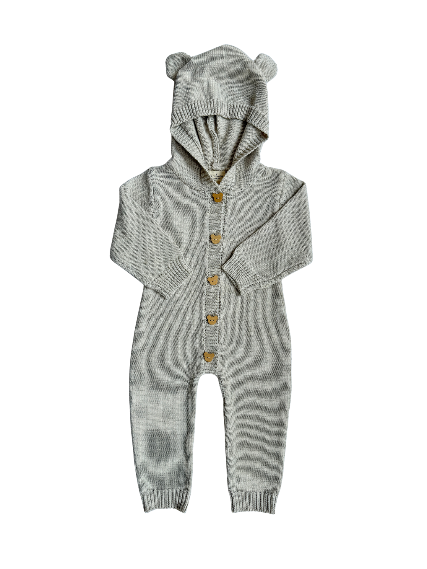 Luna + Luca Bear Cub Jumpsuit - Natural