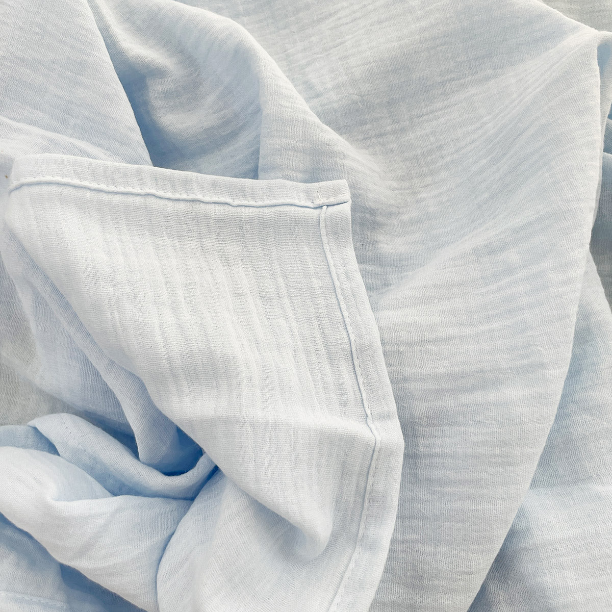 Muslin Swaddle Blanket - Blue