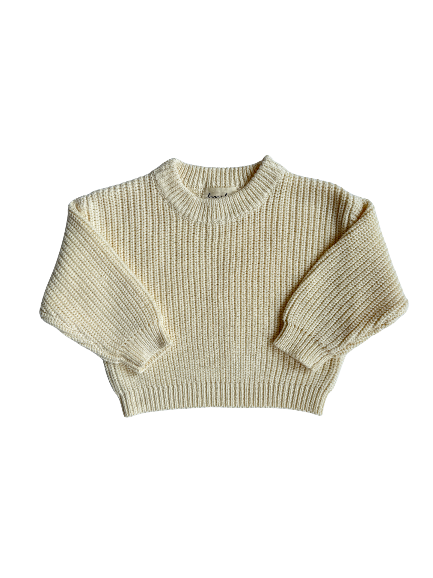 Luna + Luca Chunky Knit Sweater - Cream