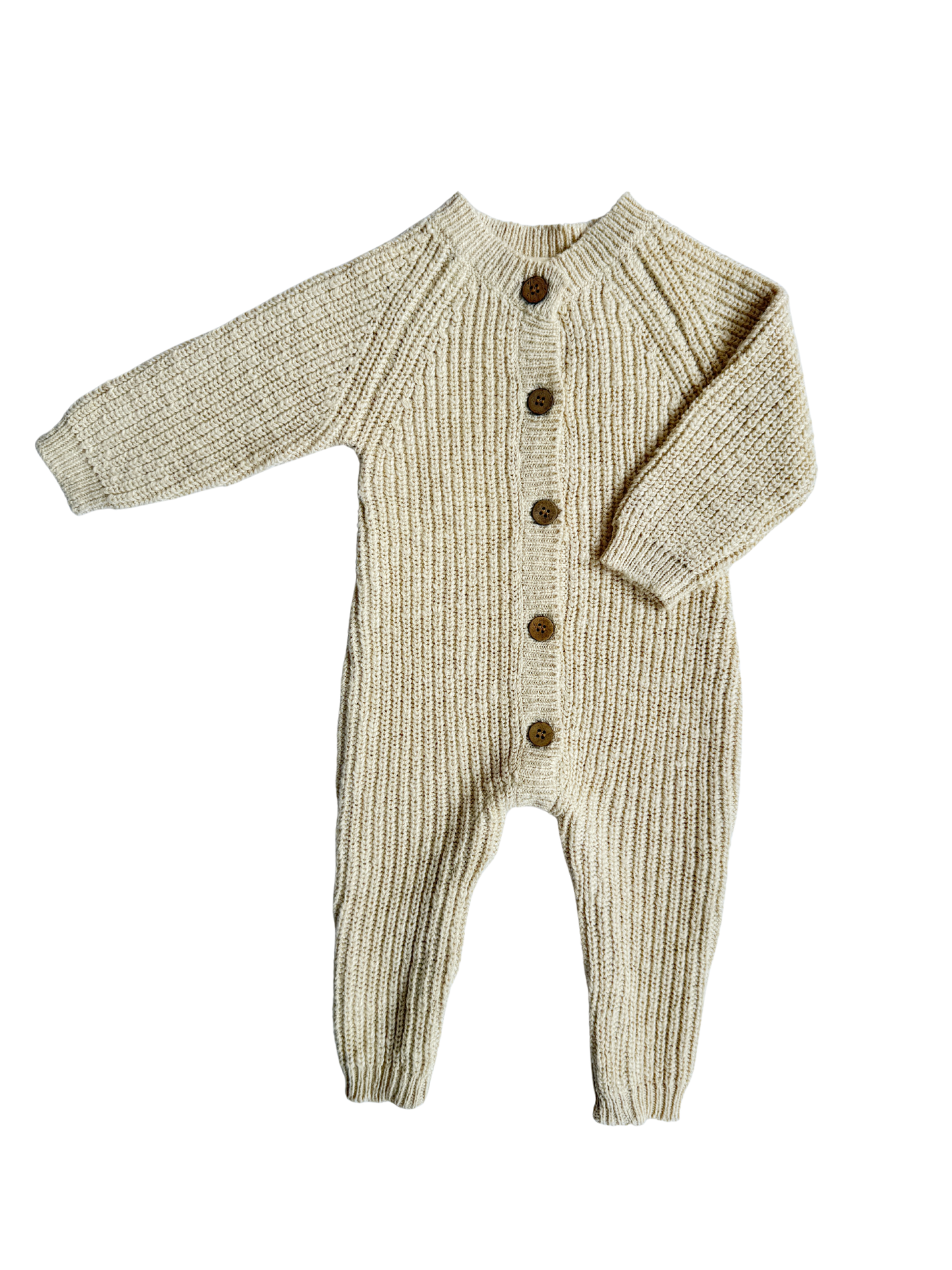 Luna + Luca Classic Chunky Knit Jumpsuit - French Cream