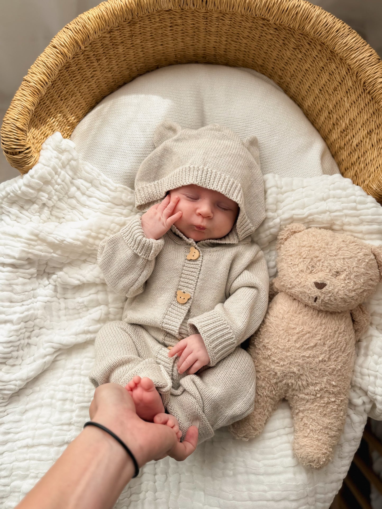 Luna + Luca Bear Cub Jumpsuit - Natural