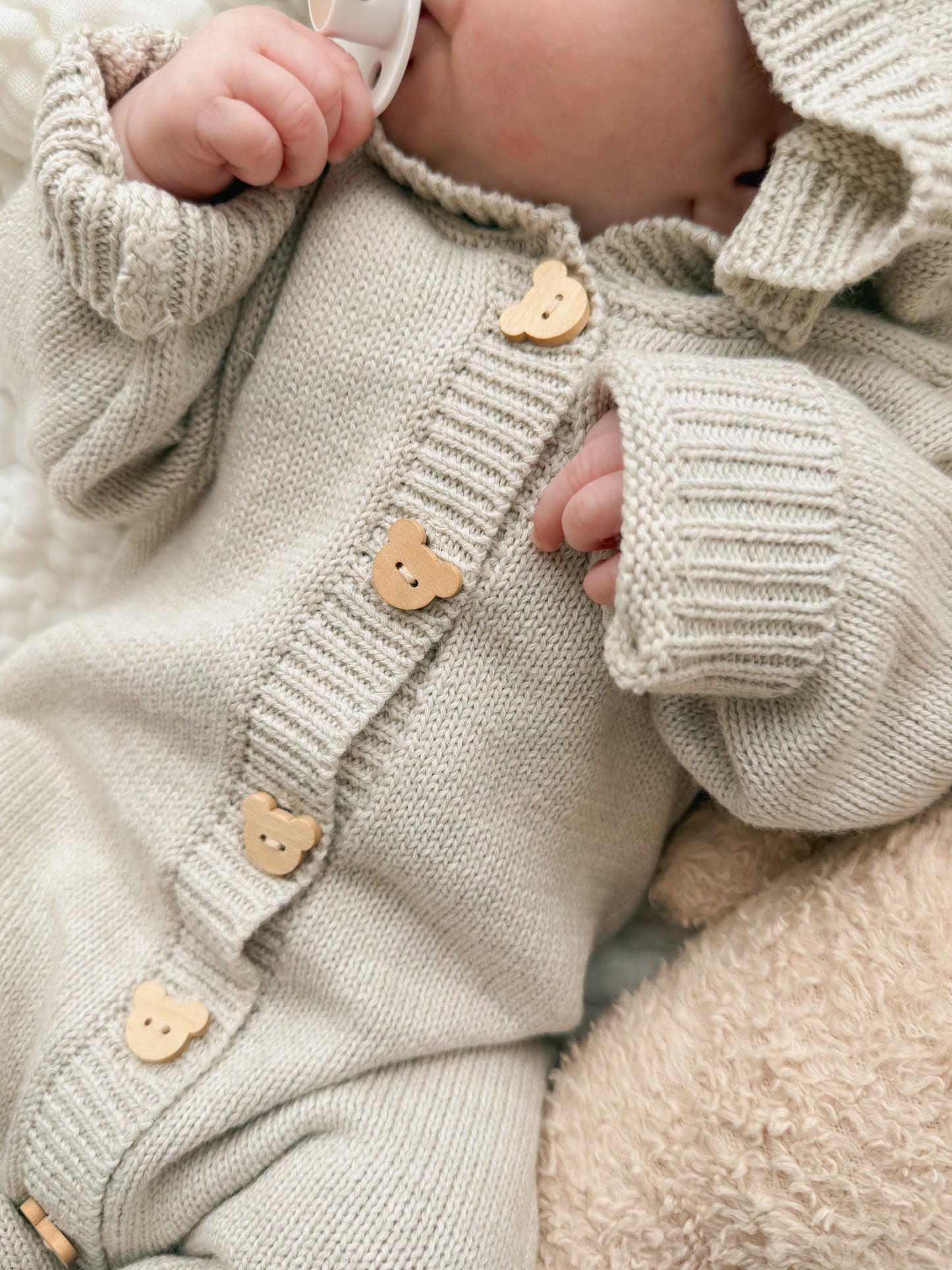 Luna + Luca Bear Cub Jumpsuit - Natural