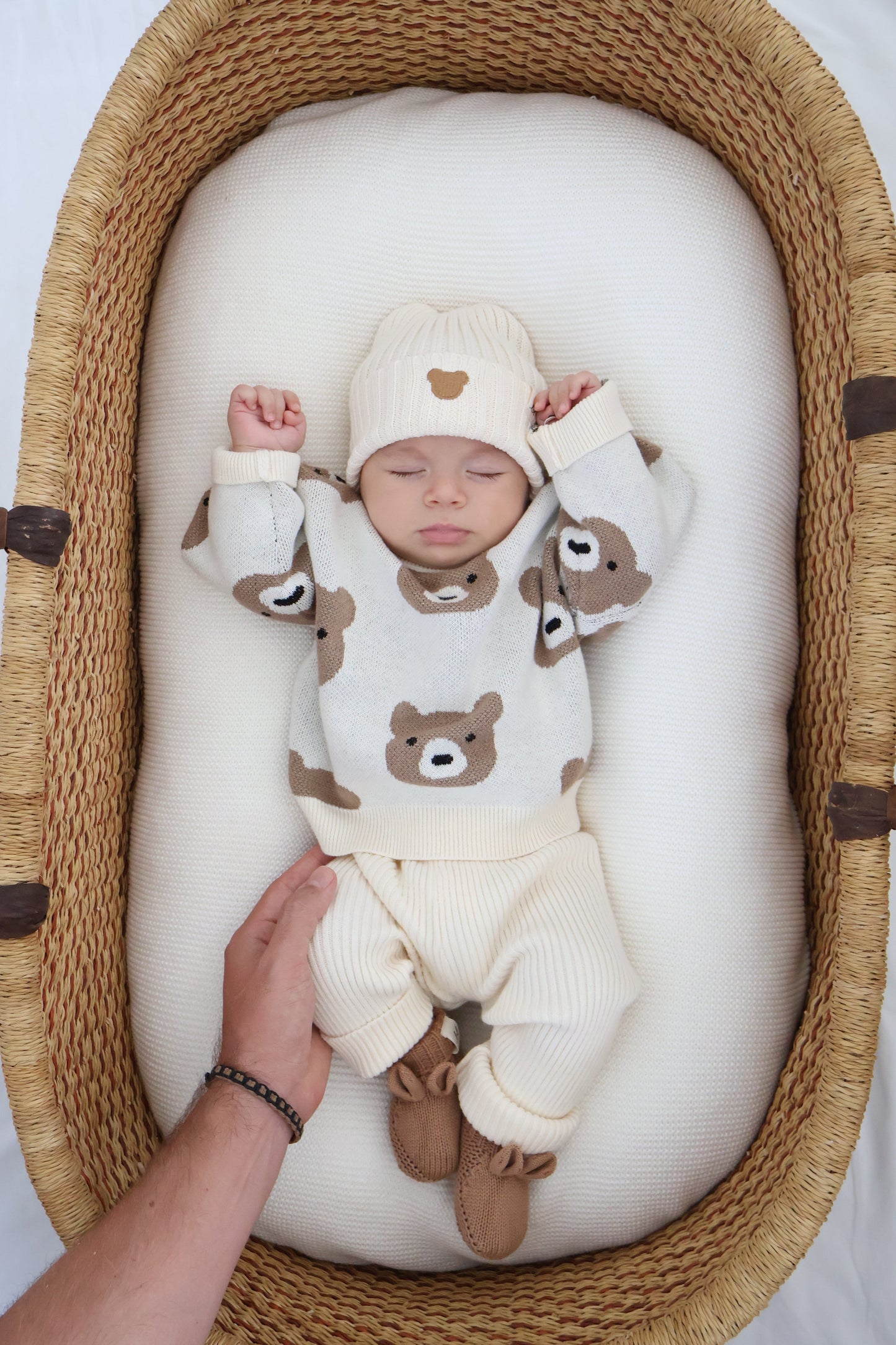 Luna + Luca Little Bear Baby Beanie