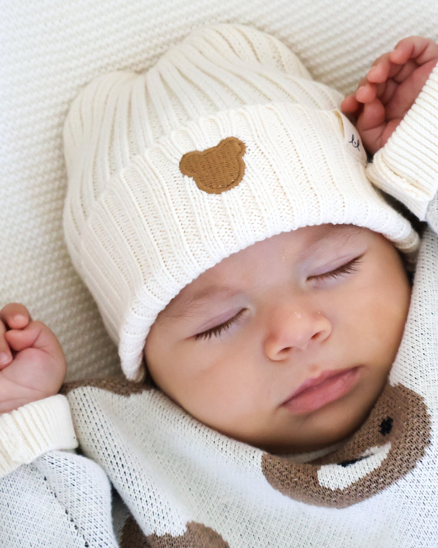 Luna + Luca Little Bear Baby Beanie