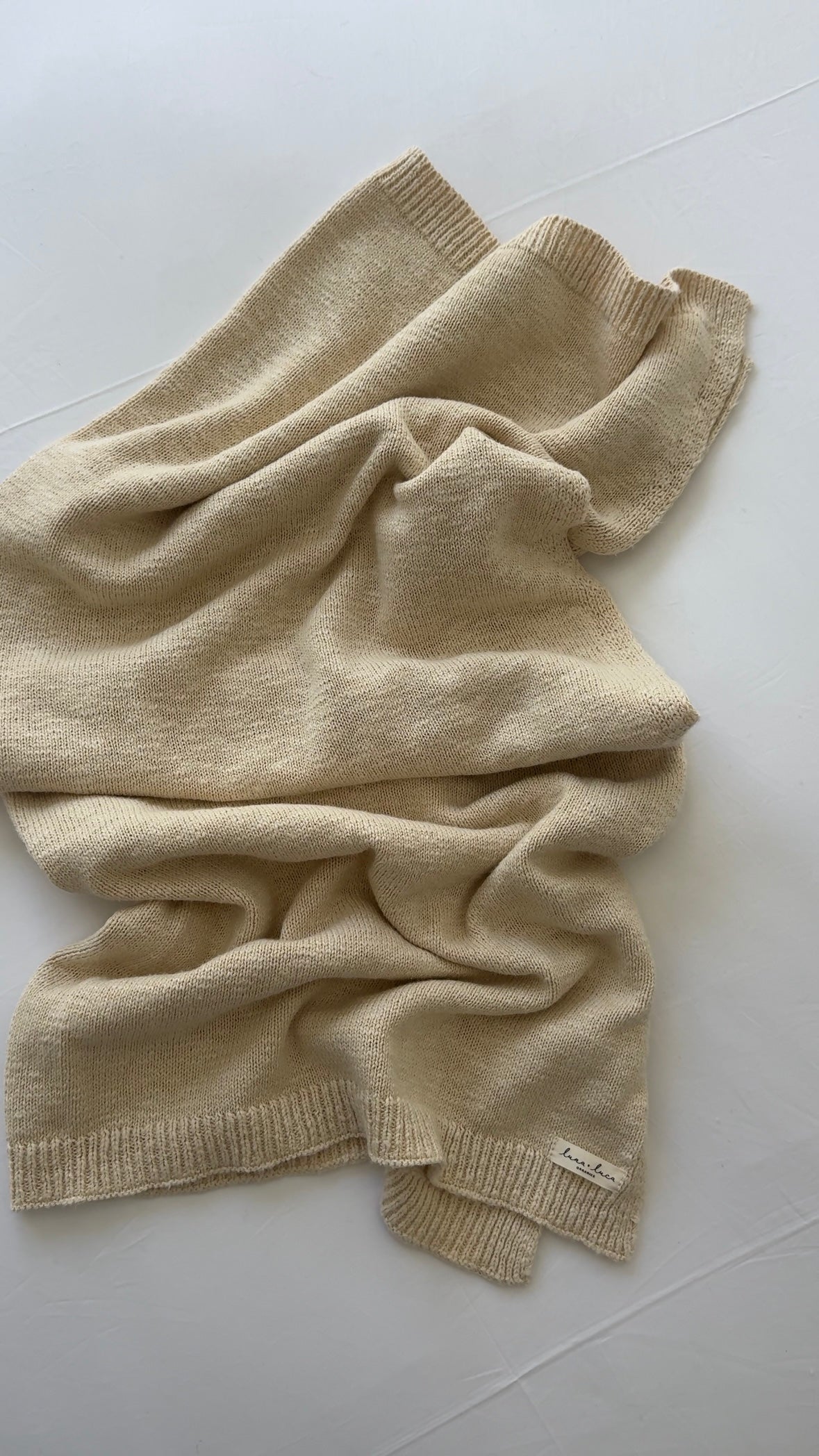 Luna + Luca Classic Baby Blanket - French Cream