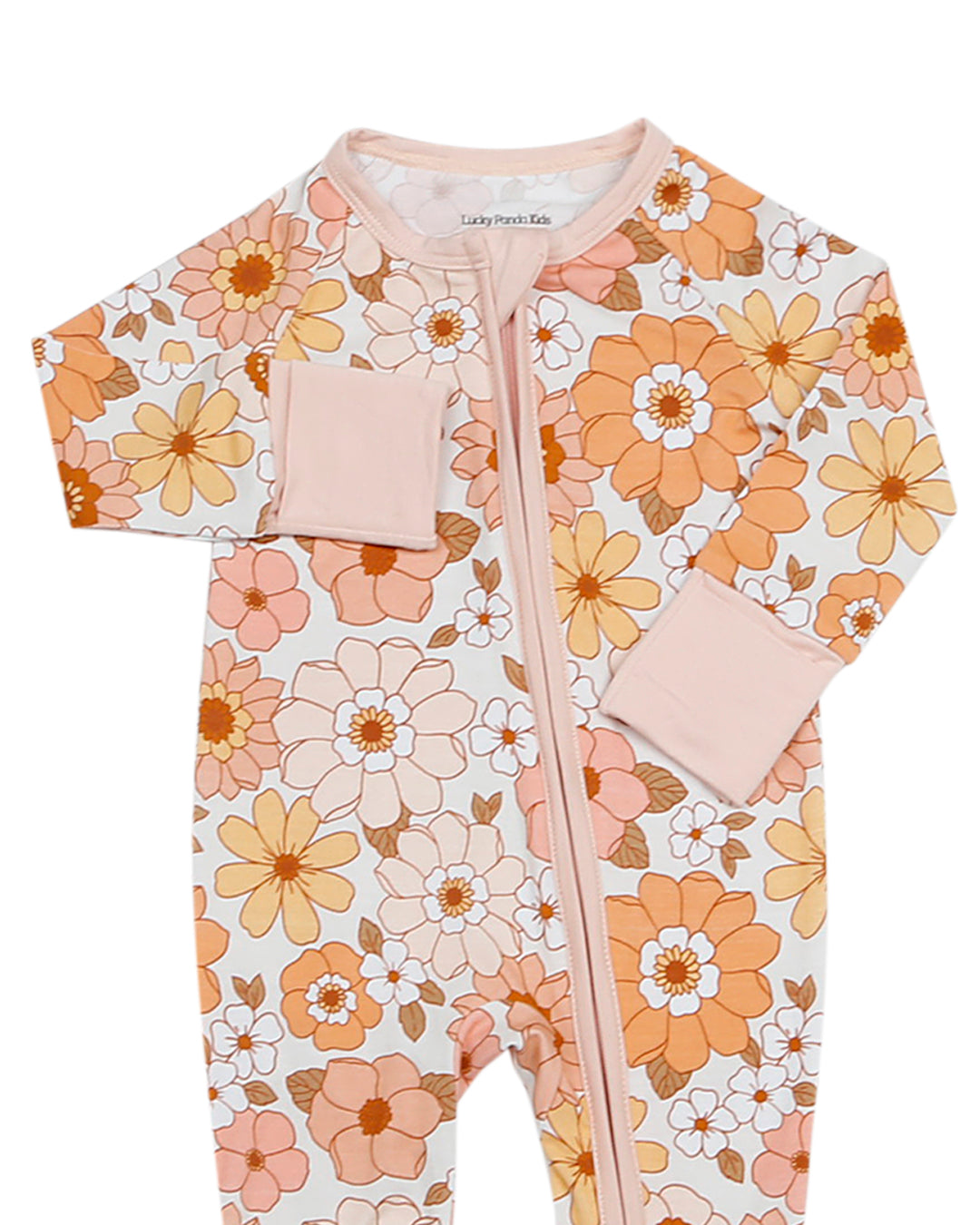 LPK Bamboo Zip Romper - Sweet Blossom