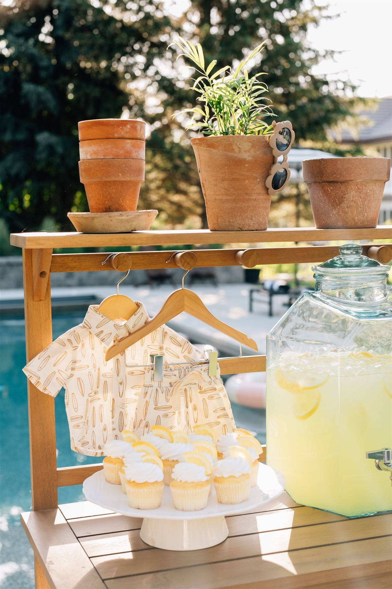 Mebie Baby Linen Button Up Shirt - Surfboard