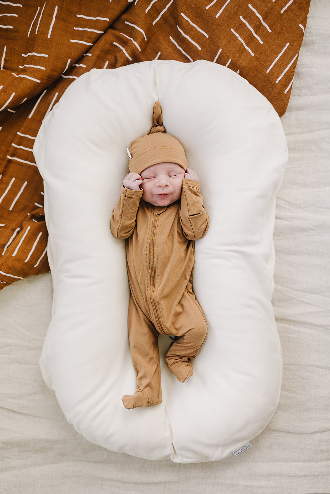 Mebie Baby Bamboo Newborn Knot Hat - Mustard