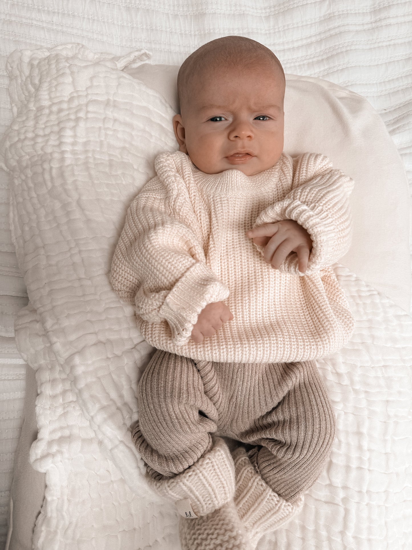 Luna + Luca Chunky Knit Sweater - Cream