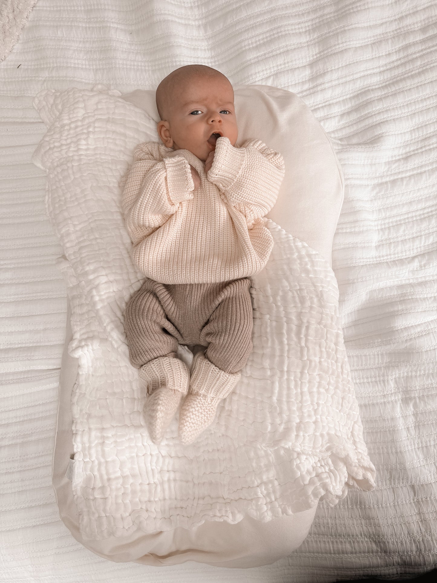 Luna + Luca Chunky Knit Sweater - Cream