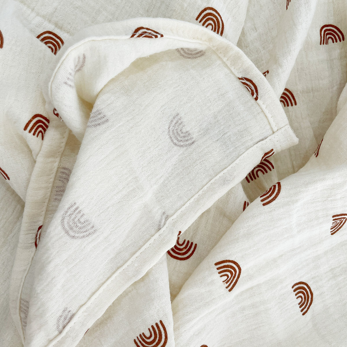 Muslin Swaddle Blanket - Rainbows