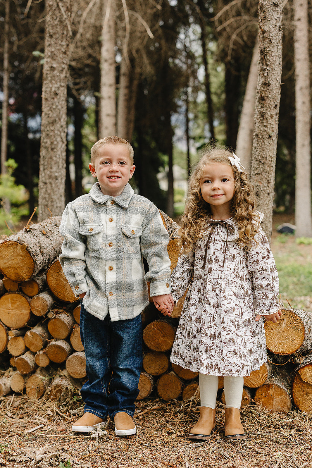 Mebie Baby Grey Plaid Shacket