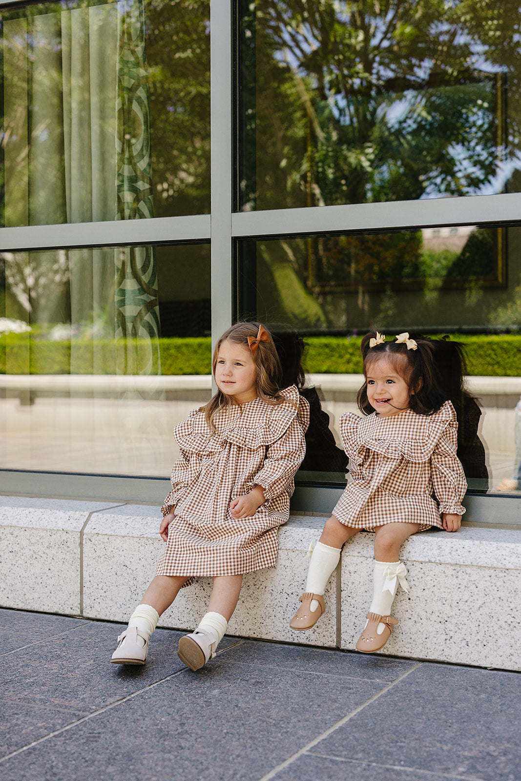 Mebie Baby Gingham Ruffle Bloomer Set