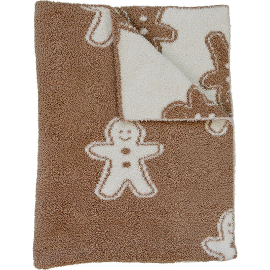 Mebie Baby Gingerbread Plush Blanket