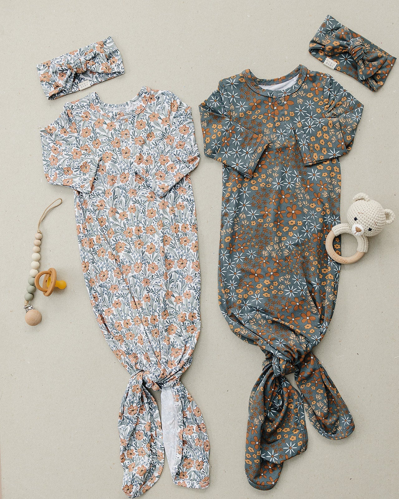Mebie Baby Bamboo Head Wrap - Dainty Meadow