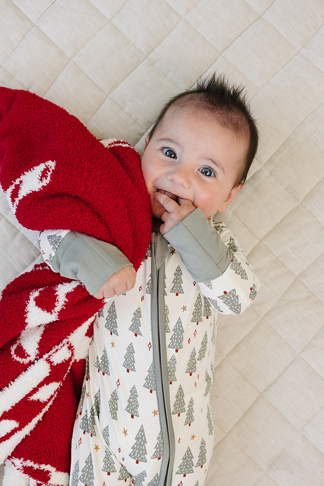 Mebie Baby Christmas Trees Bamboo Zipper