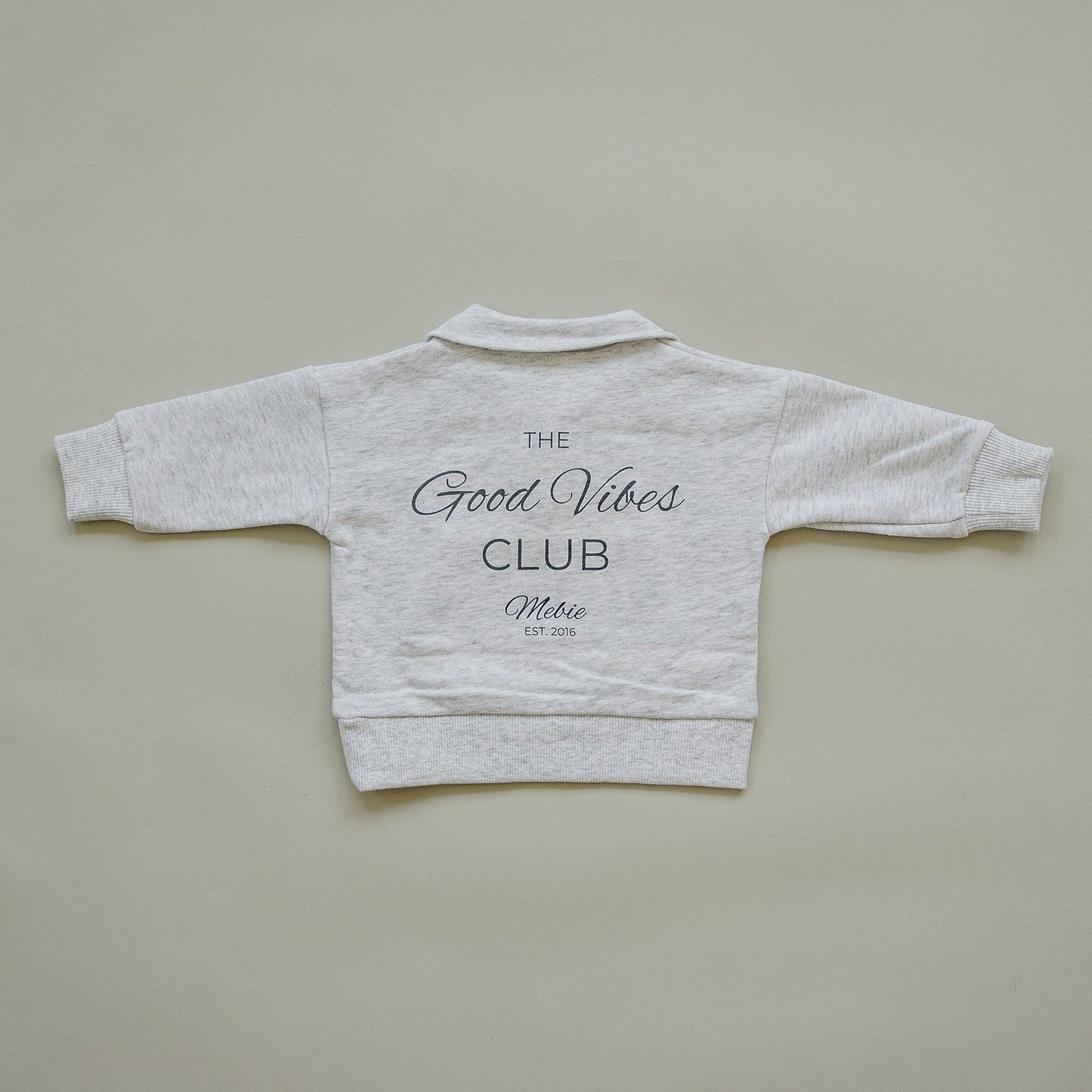 Mebie Baby Good Vibes Quarter Zip French Terry Set