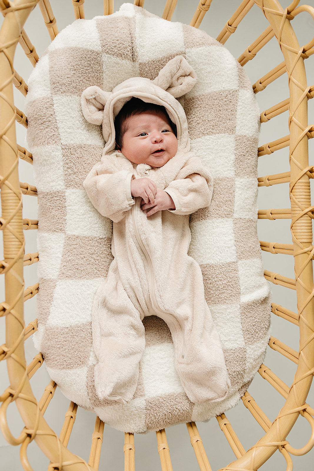 Mebie Baby Fleece Bear Hooded Zipper