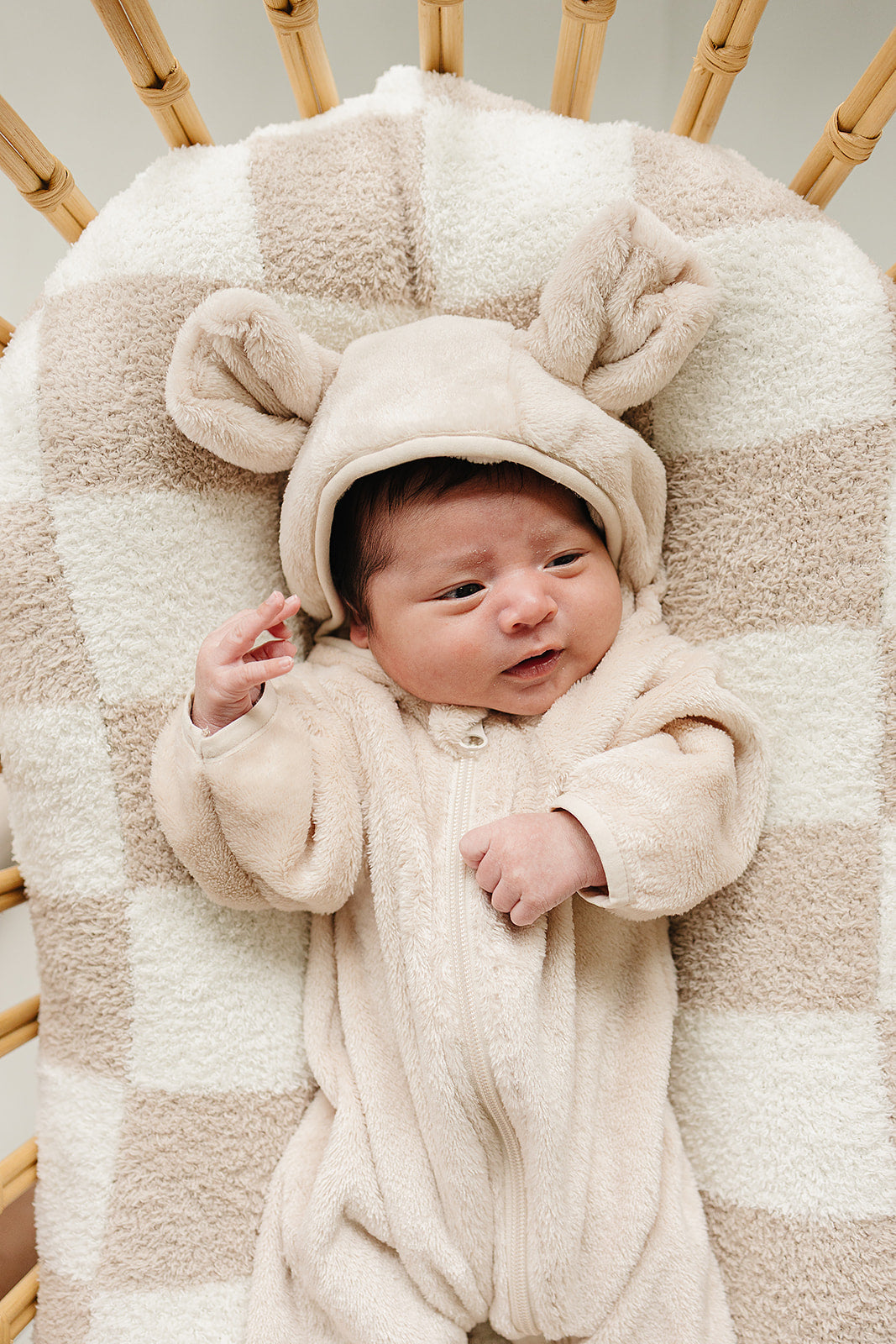 Mebie Baby Fleece Bear Hooded Zipper