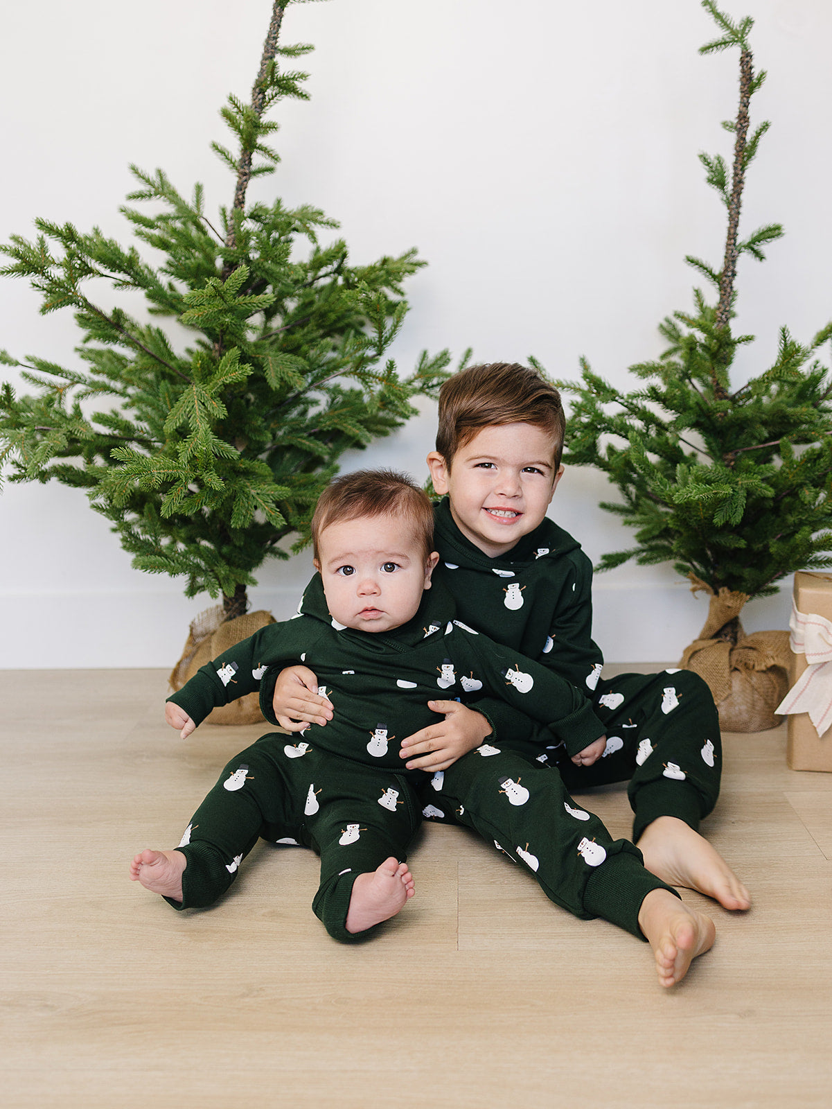 Mebie Baby Snowman Hooded French Terry Set