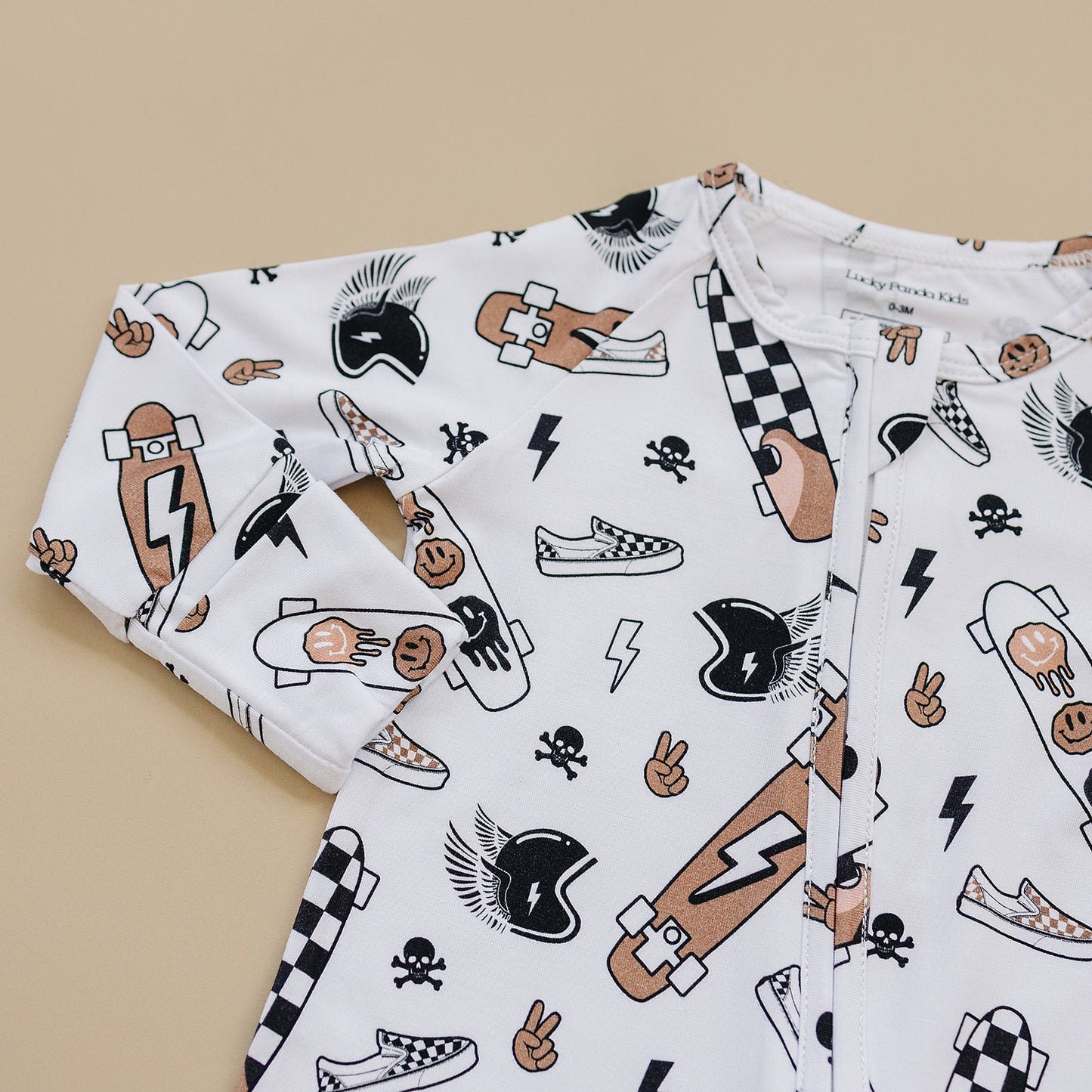 LPK Bamboo Zip Romper - Sk8er