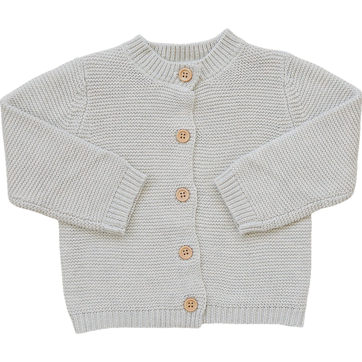 Mebie Baby Oatmeal Knit Button Down Cardigan