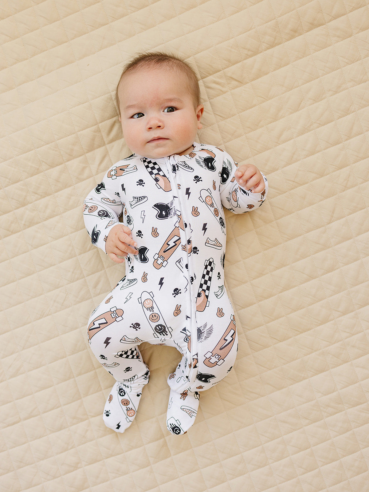 LPK Bamboo Zip Romper - Sk8er