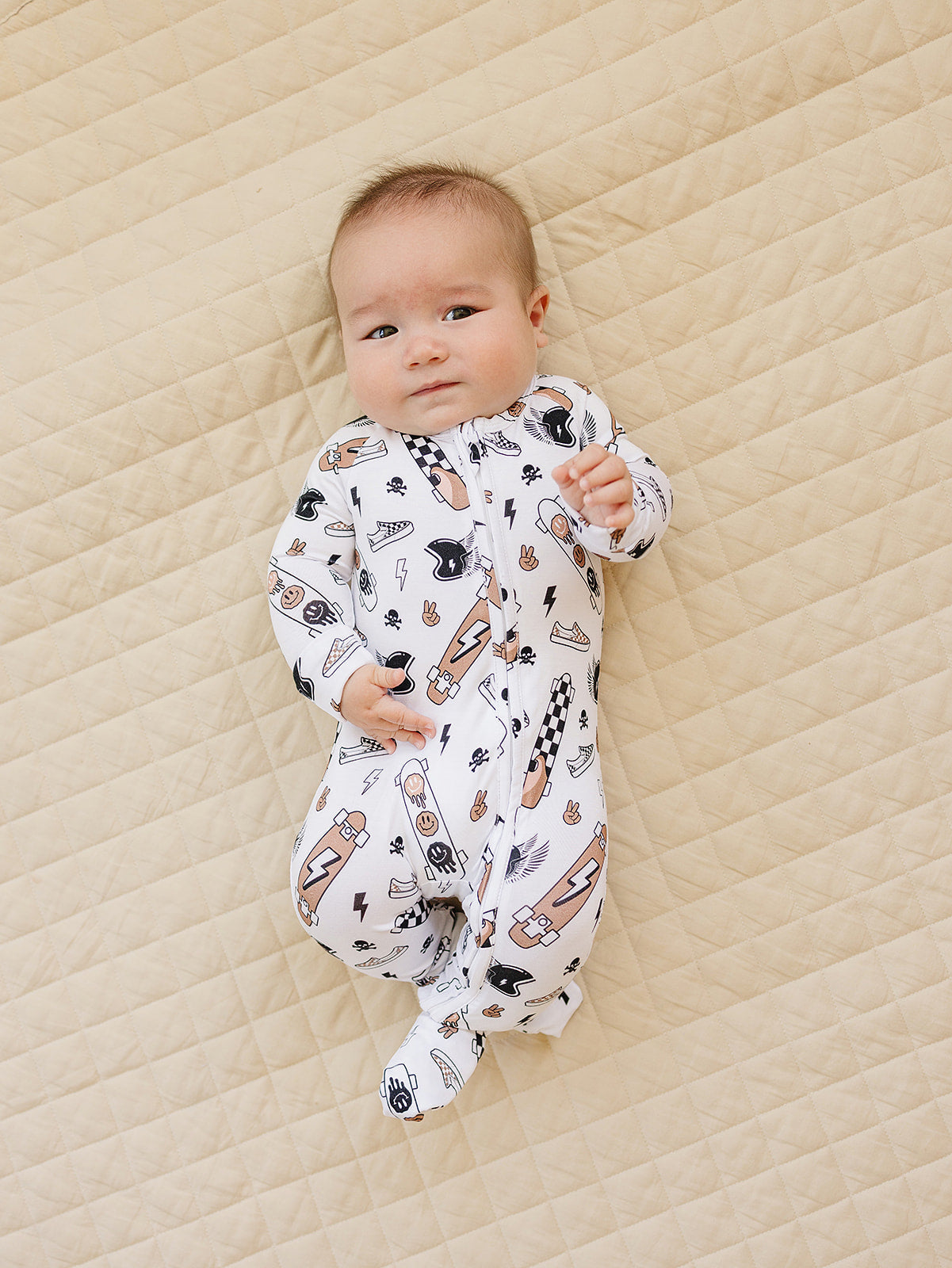 LPK Bamboo Zip Romper - Sk8er