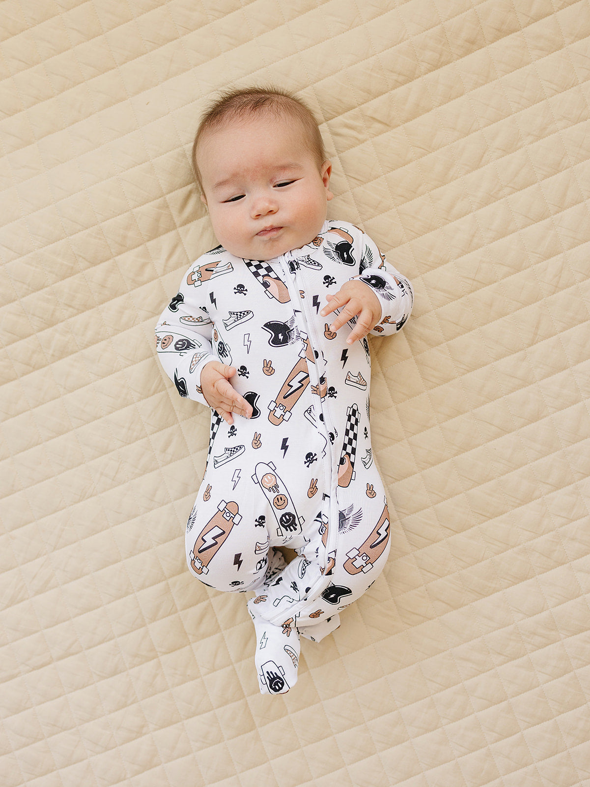 LPK Bamboo Zip Romper - Sk8er