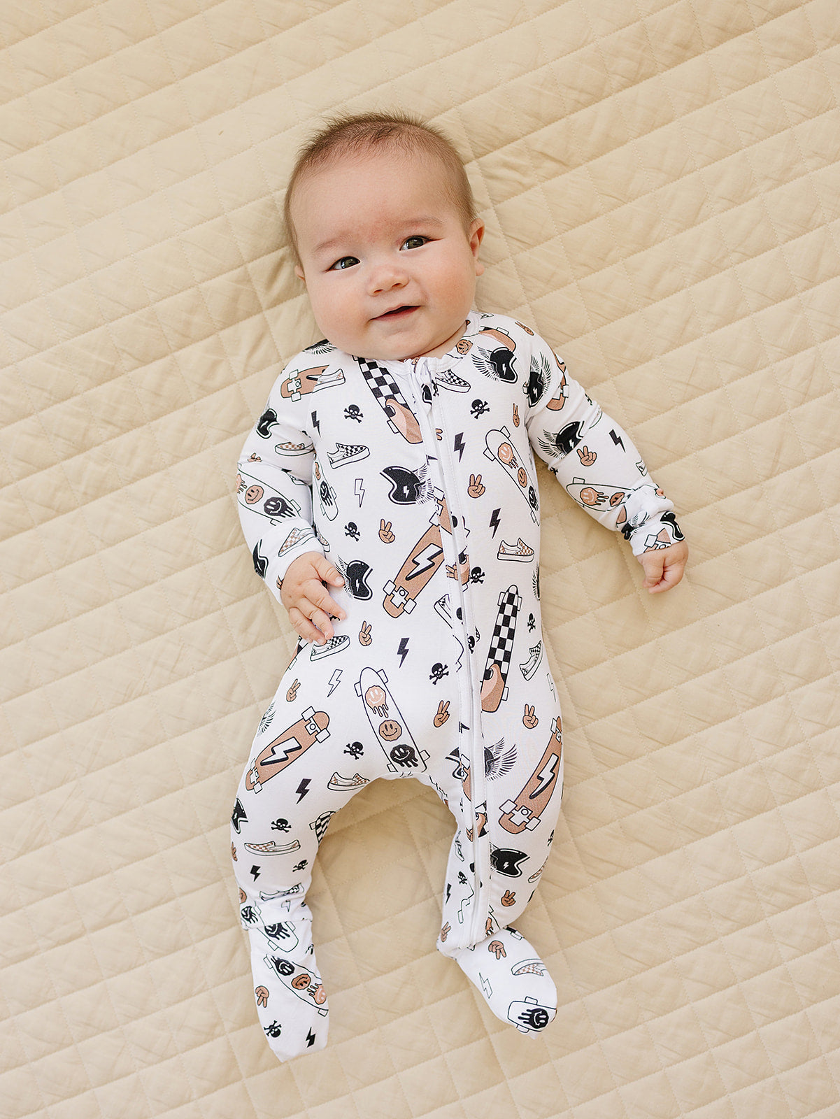 LPK Bamboo Zip Romper - Sk8er