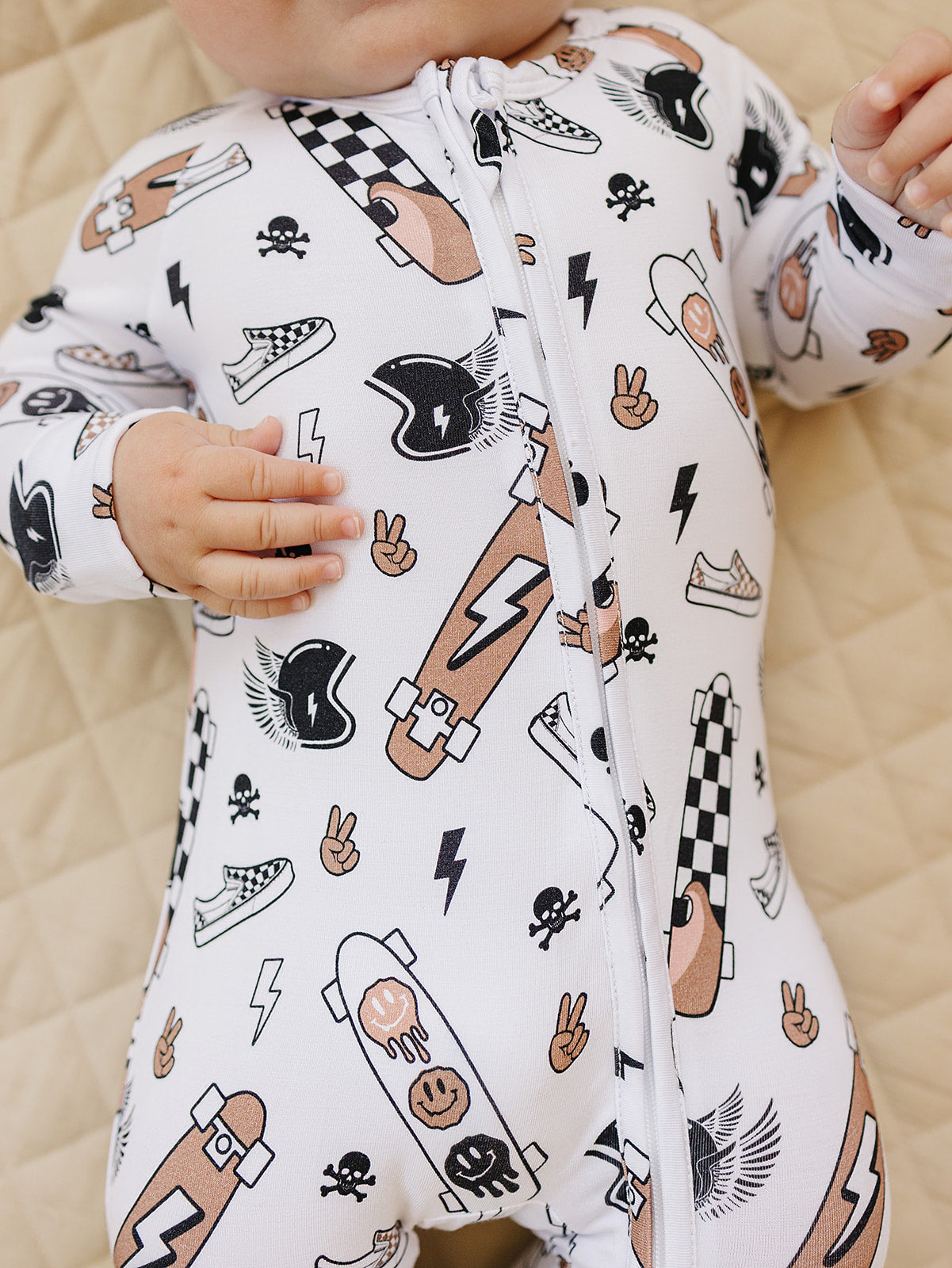 LPK Bamboo Zip Romper - Sk8er