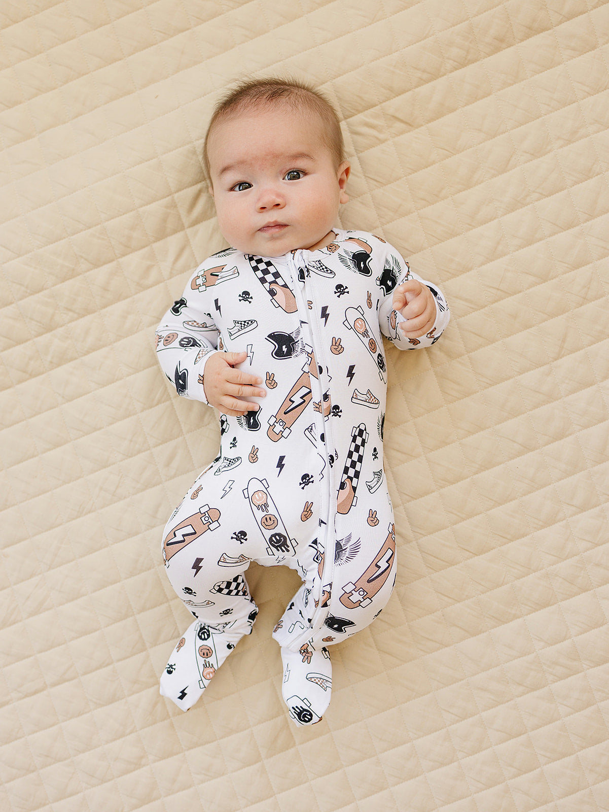 LPK Bamboo Zip Romper - Sk8er