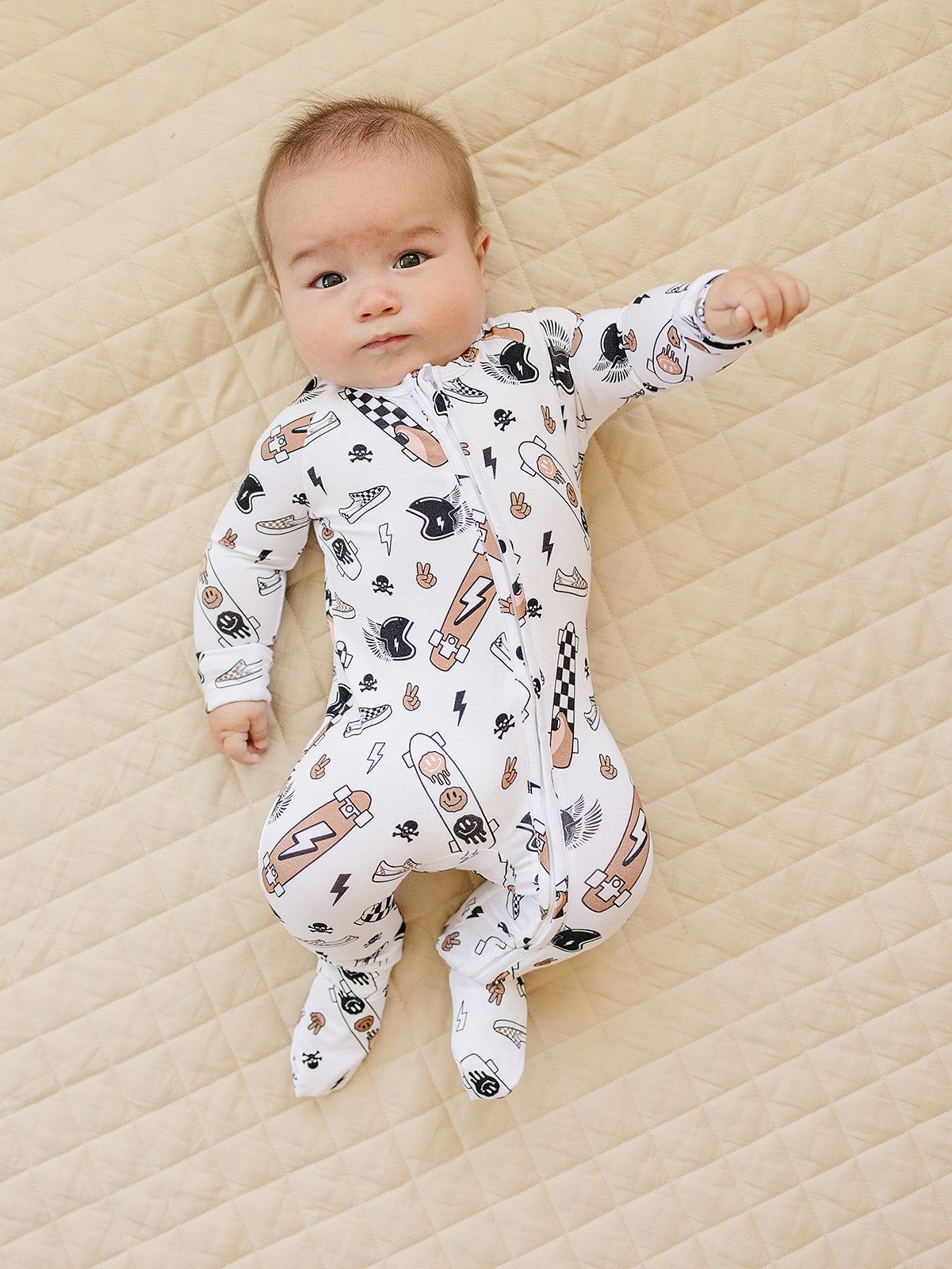 LPK Bamboo Zip Romper - Sk8er