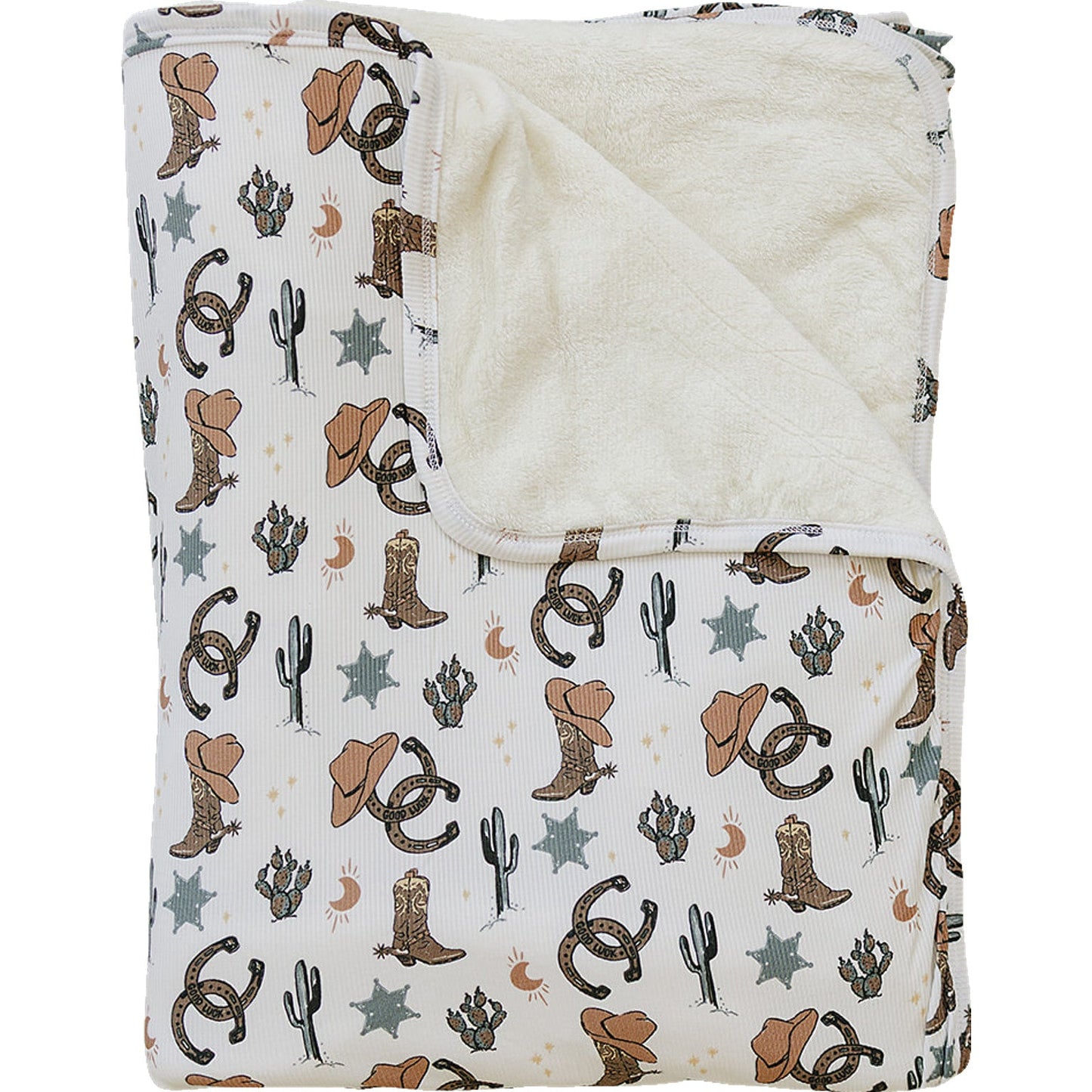 Mebie Baby Bamboo Fleece Quilt - Outlaw Cowboy