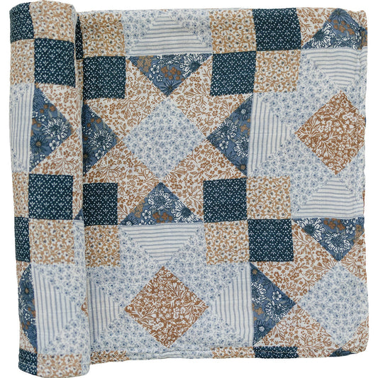Mebie Baby Muslin Swaddle - Patchwork Print