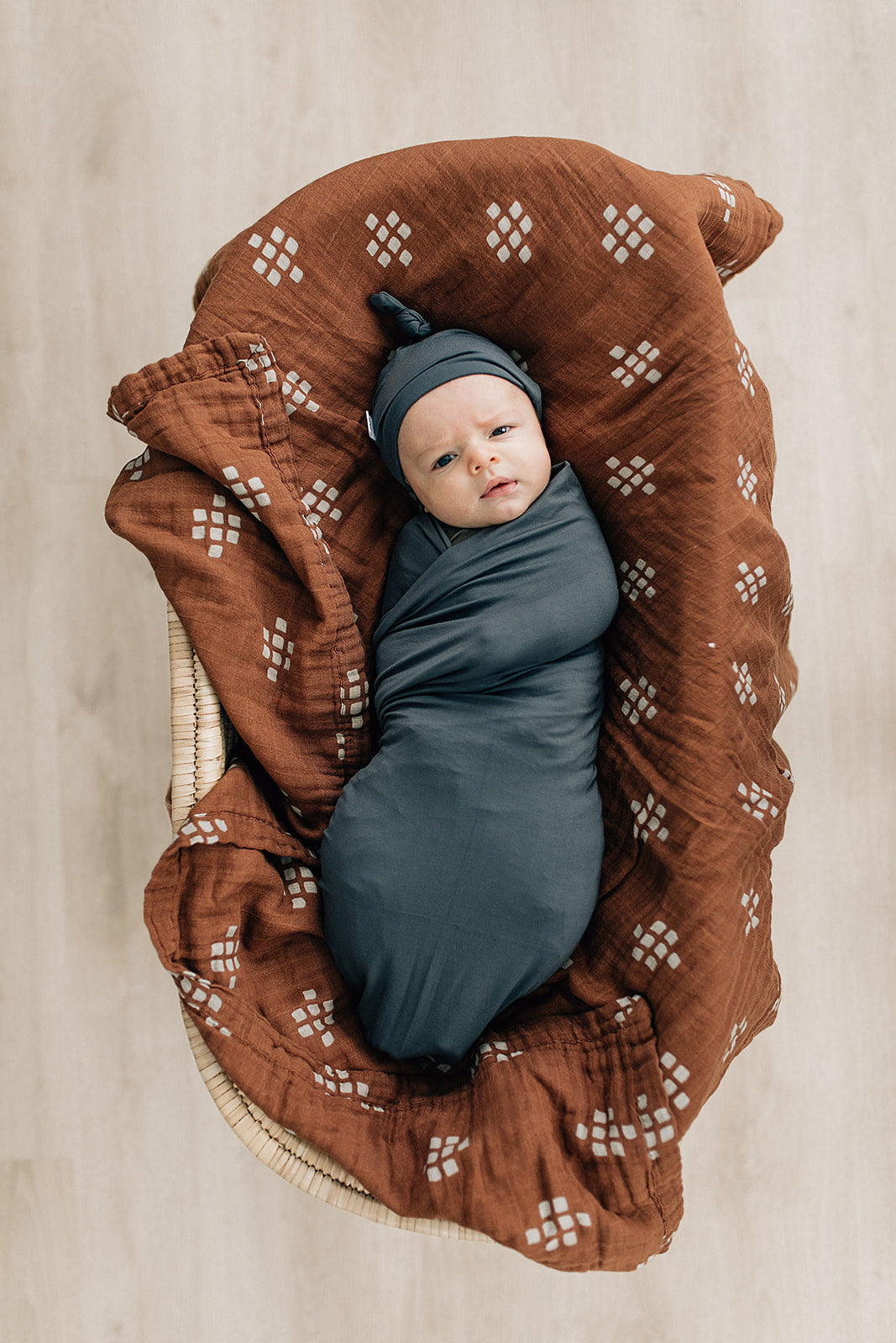 Mebie Baby Bamboo Newborn Knot Hat - Charcoal
