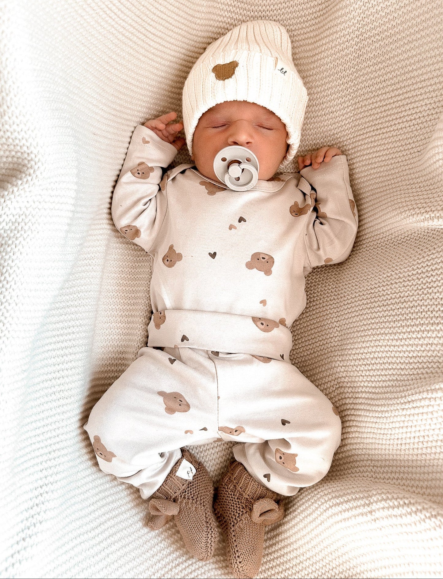Luna + Luca Little Bear Baby Beanie