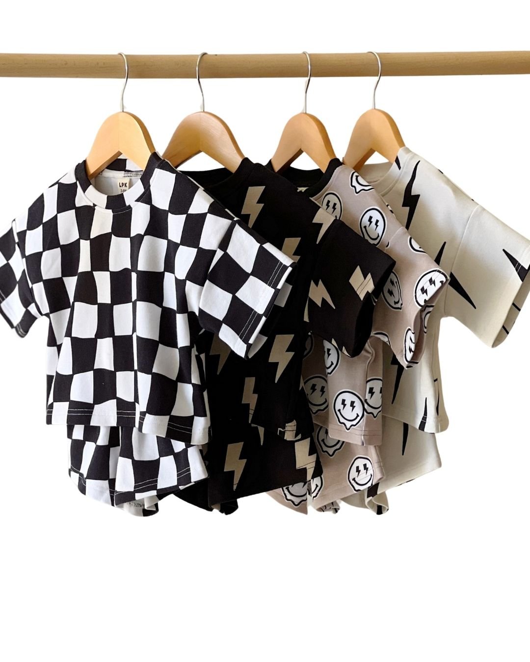 LPK Shorts Set - Wavy Checkered