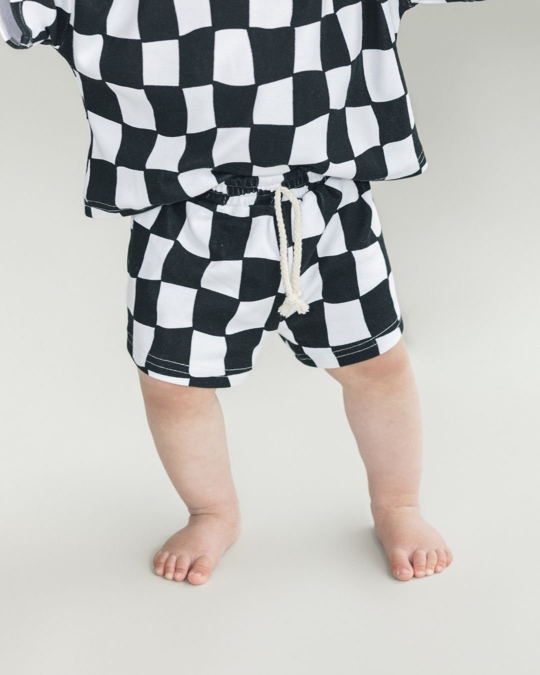LPK Shorts Set - Wavy Checkered