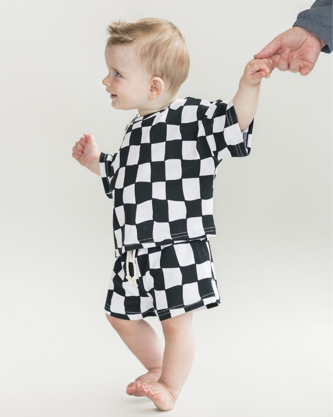LPK Shorts Set - Wavy Checkered
