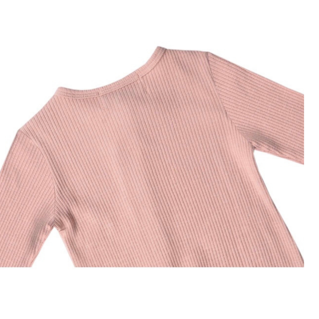 Petelulu Ribbed Romper + Hat Set